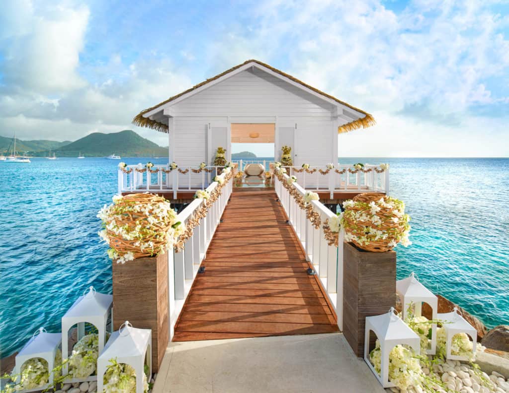 Sandals Grande St. Lucian Gros Inlet St. Lucia destination wedding location.